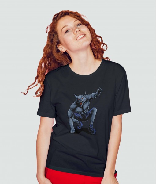 Дамска тениска с щампа Готика Werewolf - TShirtArtShop.com
